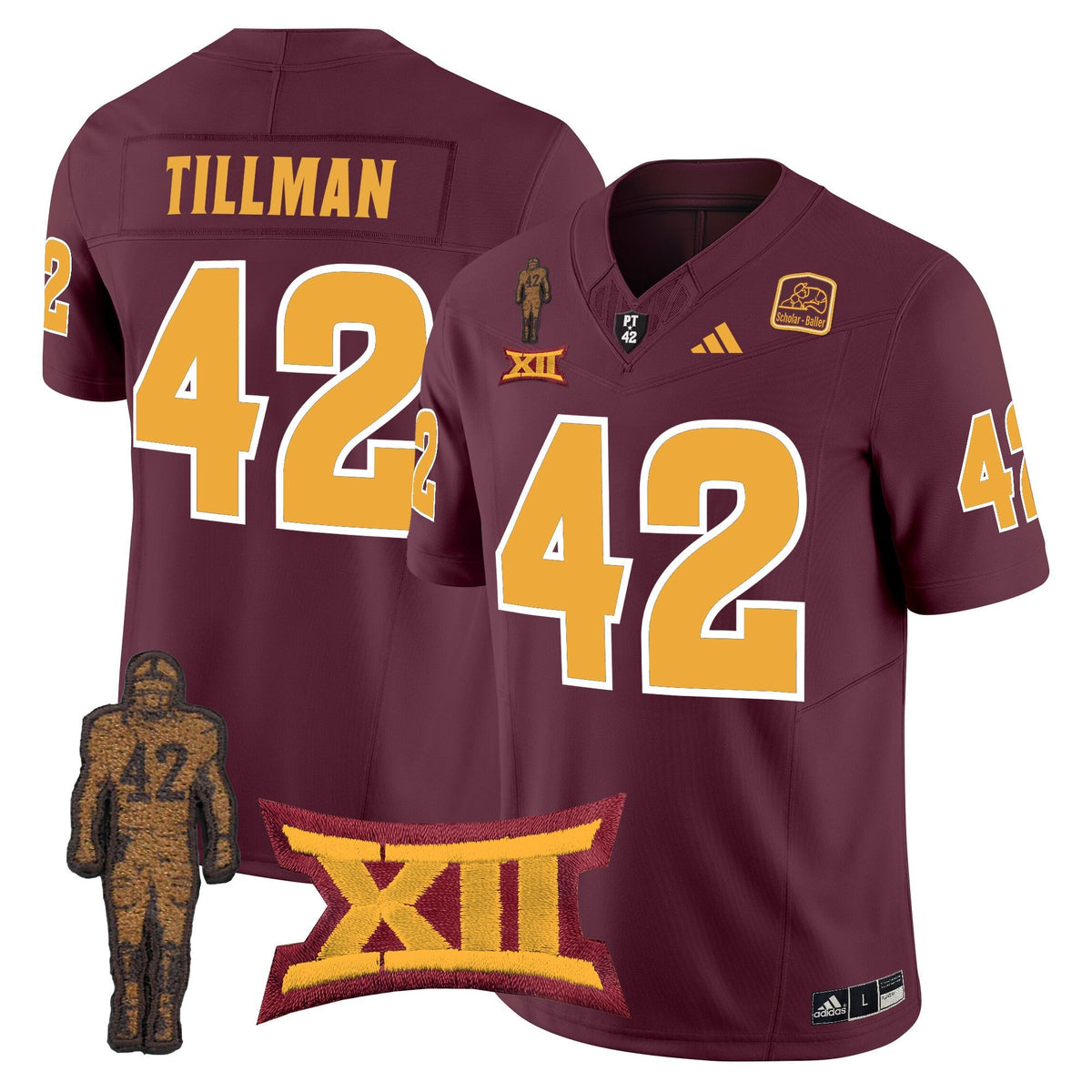 Men's Arizona State Sun Devils 2024 Pat Tillman Honoring Patch Vapor Limited Jersey - All Stitched - image 17