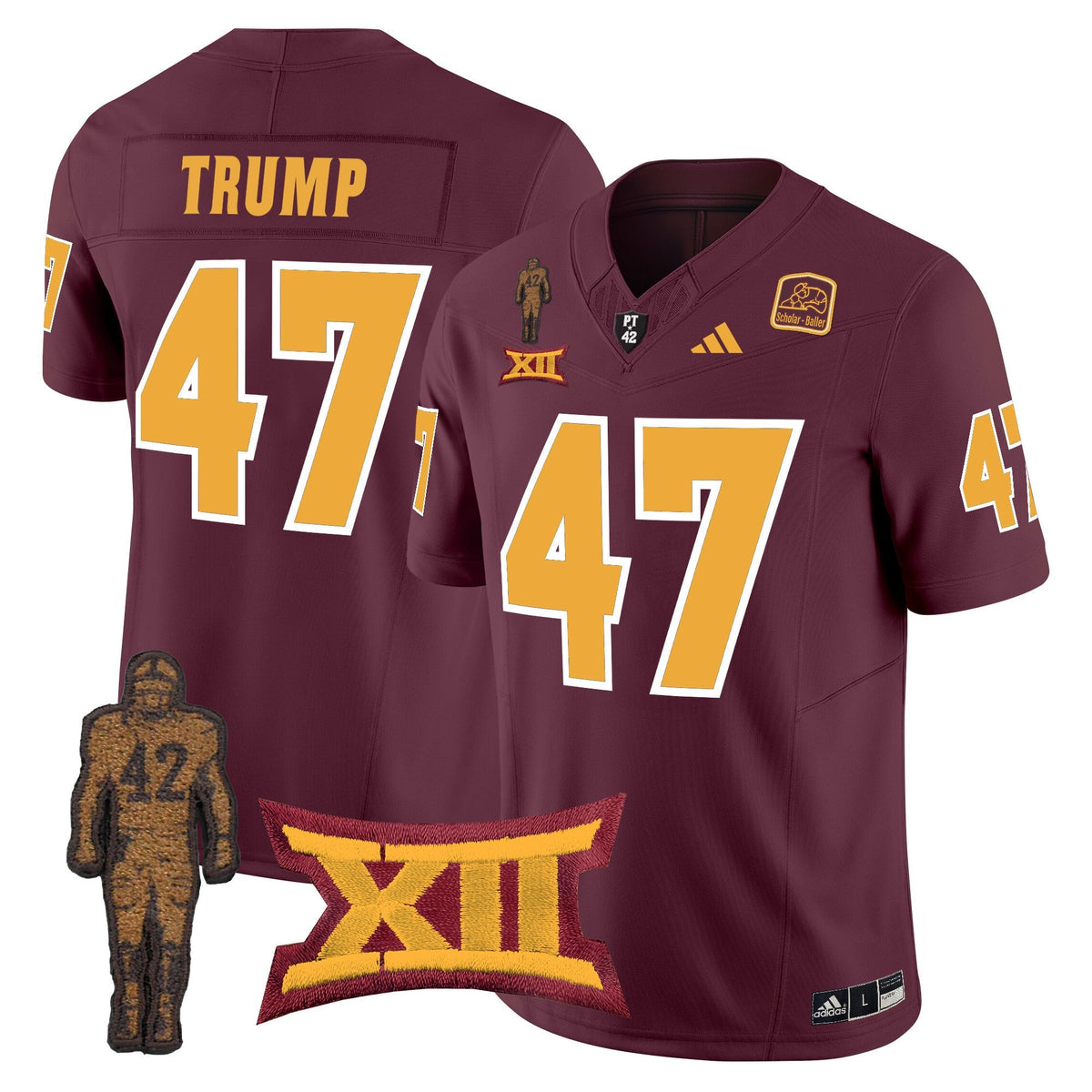 Men's Arizona State Sun Devils 2024 Pat Tillman Honoring Patch Vapor Limited Jersey - All Stitched - image 23