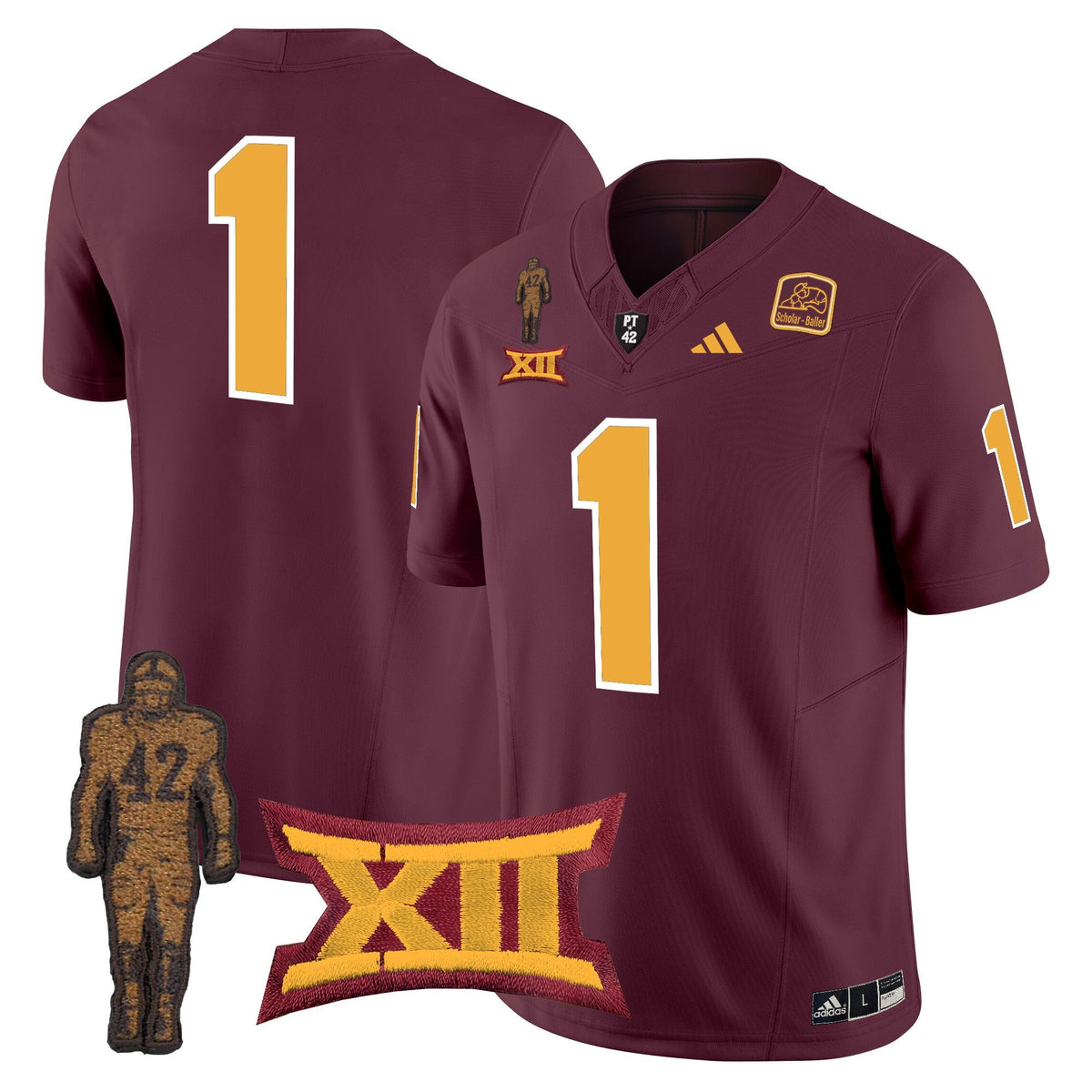 Men's Arizona State Sun Devils 2024 Pat Tillman Honoring Patch Vapor Limited Jersey - All Stitched - image 24