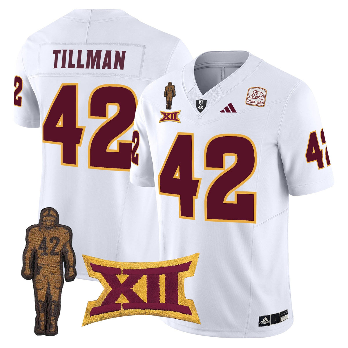 Men's Arizona State Sun Devils 2024 Pat Tillman Honoring Patch Vapor Limited Jersey - All Stitched - image 25