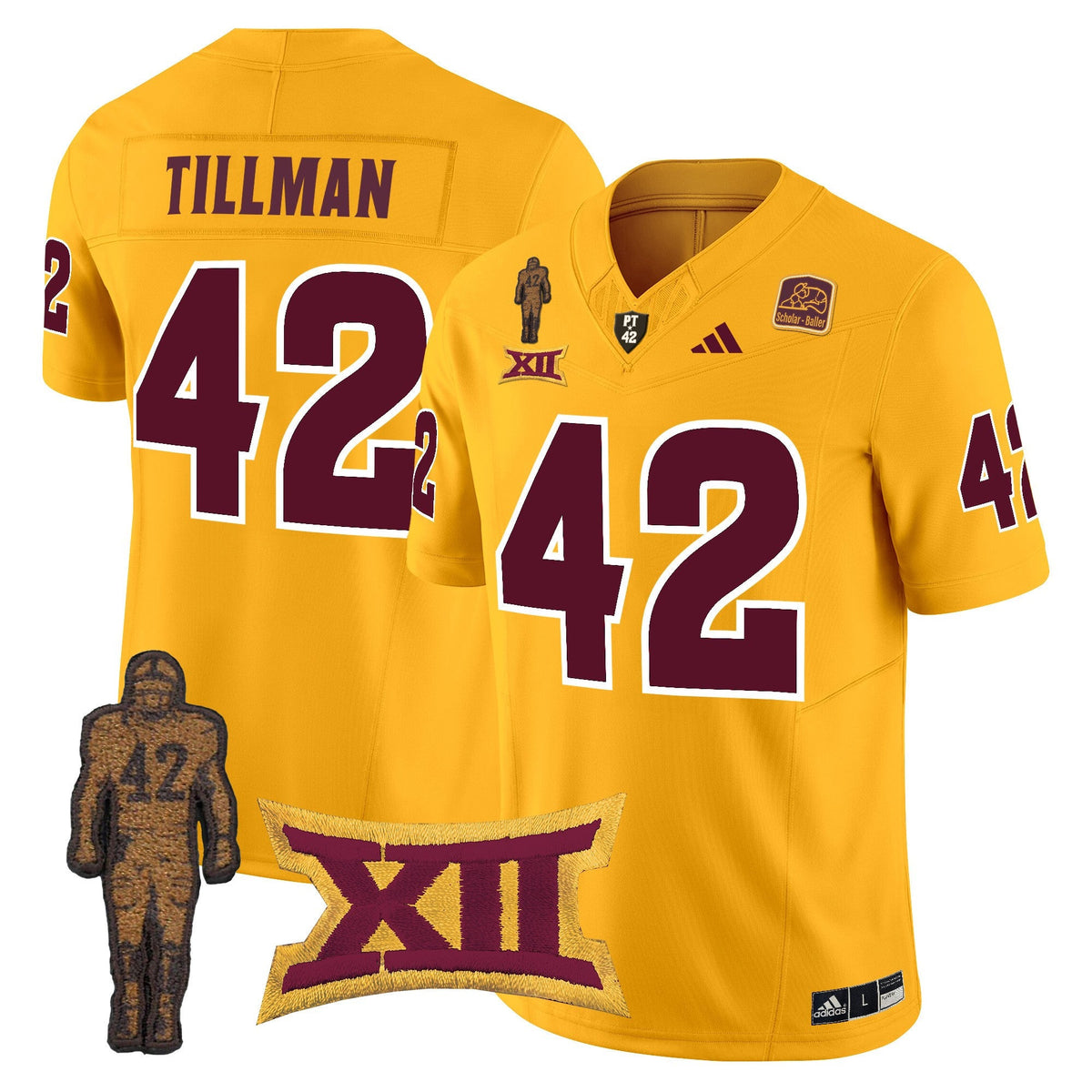 Men's Arizona State Sun Devils 2024 Pat Tillman Honoring Patch Vapor Limited Jersey - All Stitched - image 33
