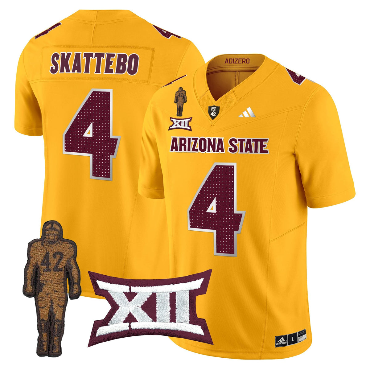 Men's Arizona State Sun Devils 2024 Pat Tillman Honoring Patch Vapor Limited Jersey V2 - All Stitched - image 3