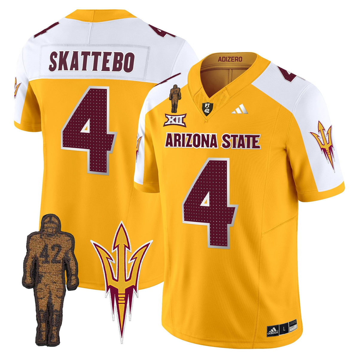 Men's Arizona State Sun Devils 2024 Pat Tillman Honoring Patch Vapor Limited Jersey V2 - All Stitched - image 11