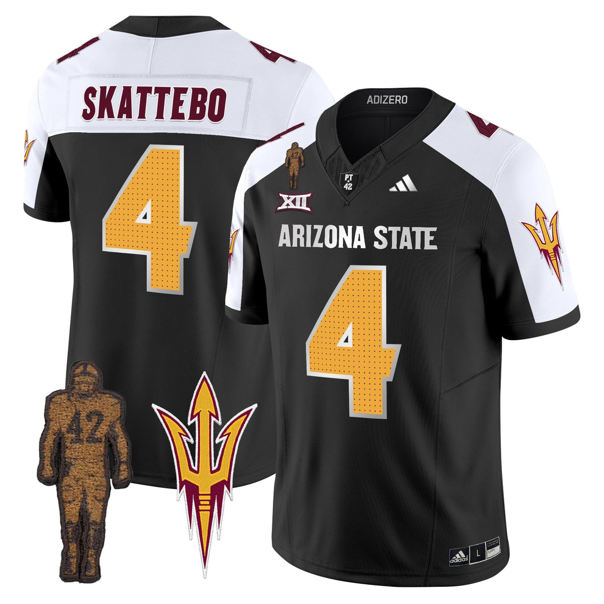 Men's Arizona State Sun Devils 2024 Pat Tillman Honoring Patch Vapor Limited Jersey V2 - All Stitched - image 19