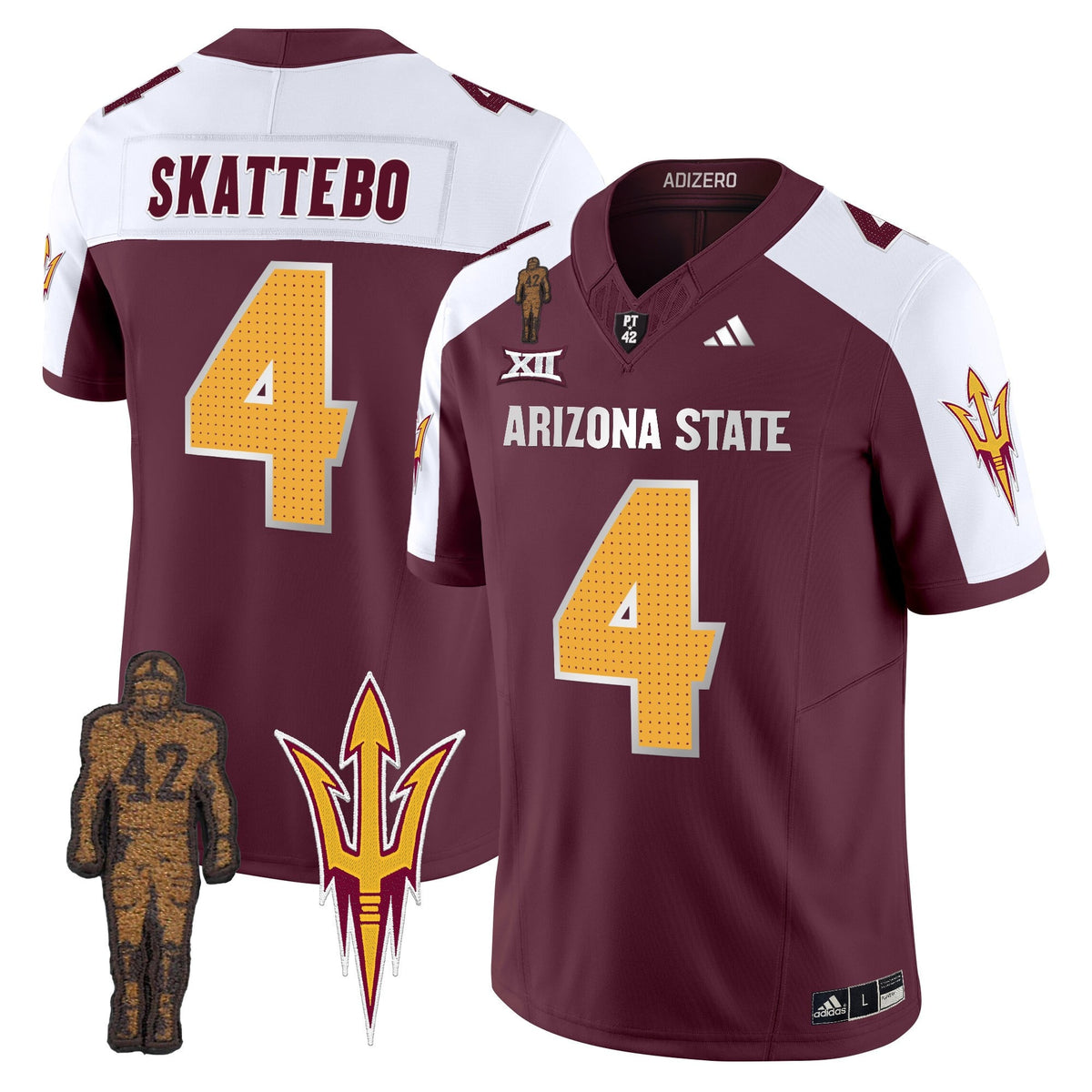 Men's Arizona State Sun Devils 2024 Pat Tillman Honoring Patch Vapor Limited Jersey V2 - All Stitched - image 27