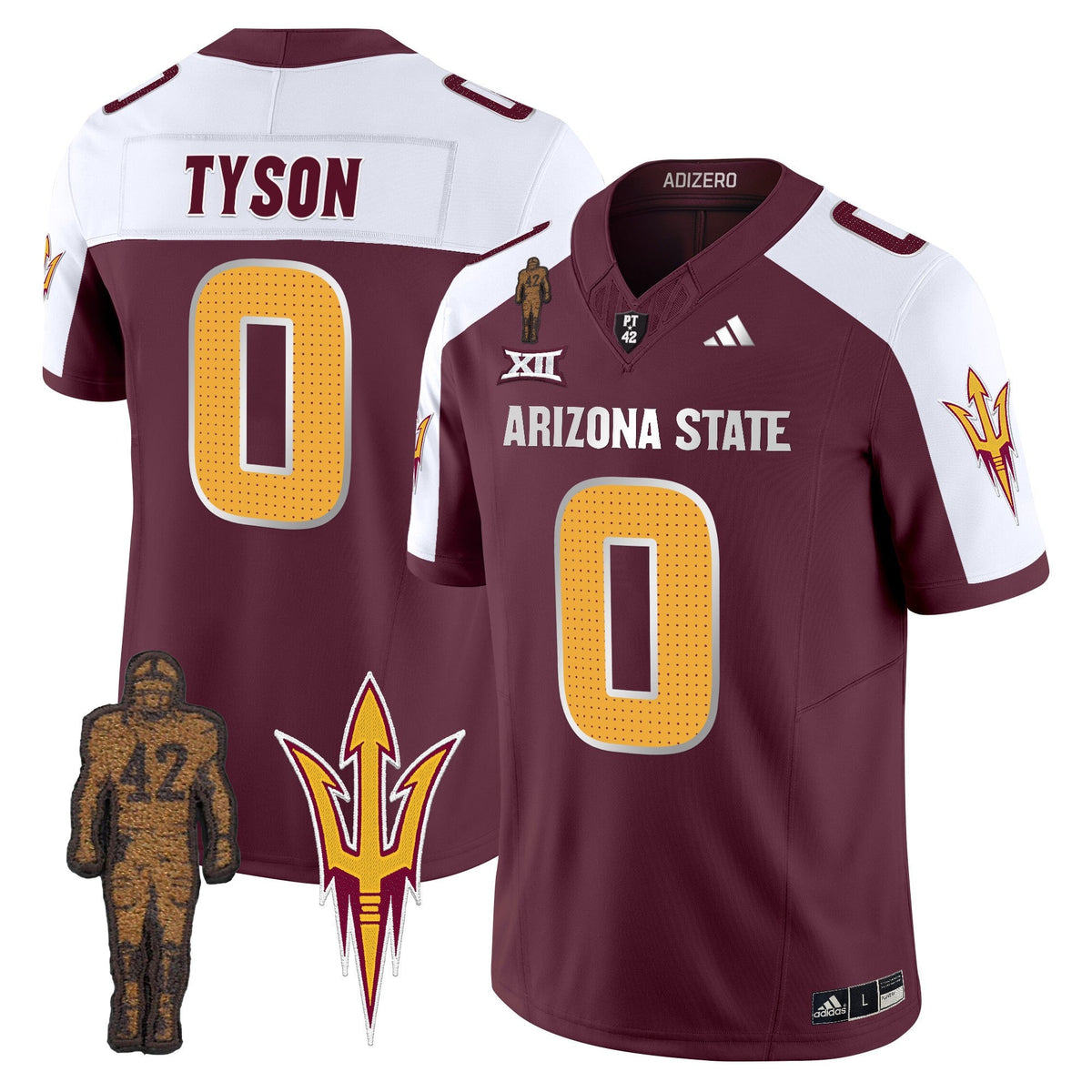 Men's Arizona State Sun Devils 2024 Pat Tillman Honoring Patch Vapor Limited Jersey V2 - All Stitched - image 28