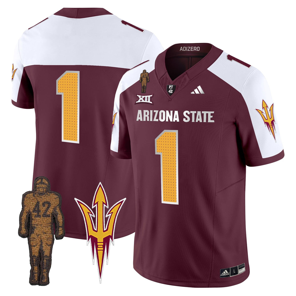 Men's Arizona State Sun Devils 2024 Pat Tillman Honoring Patch Vapor Limited Jersey V2 - All Stitched - image 32