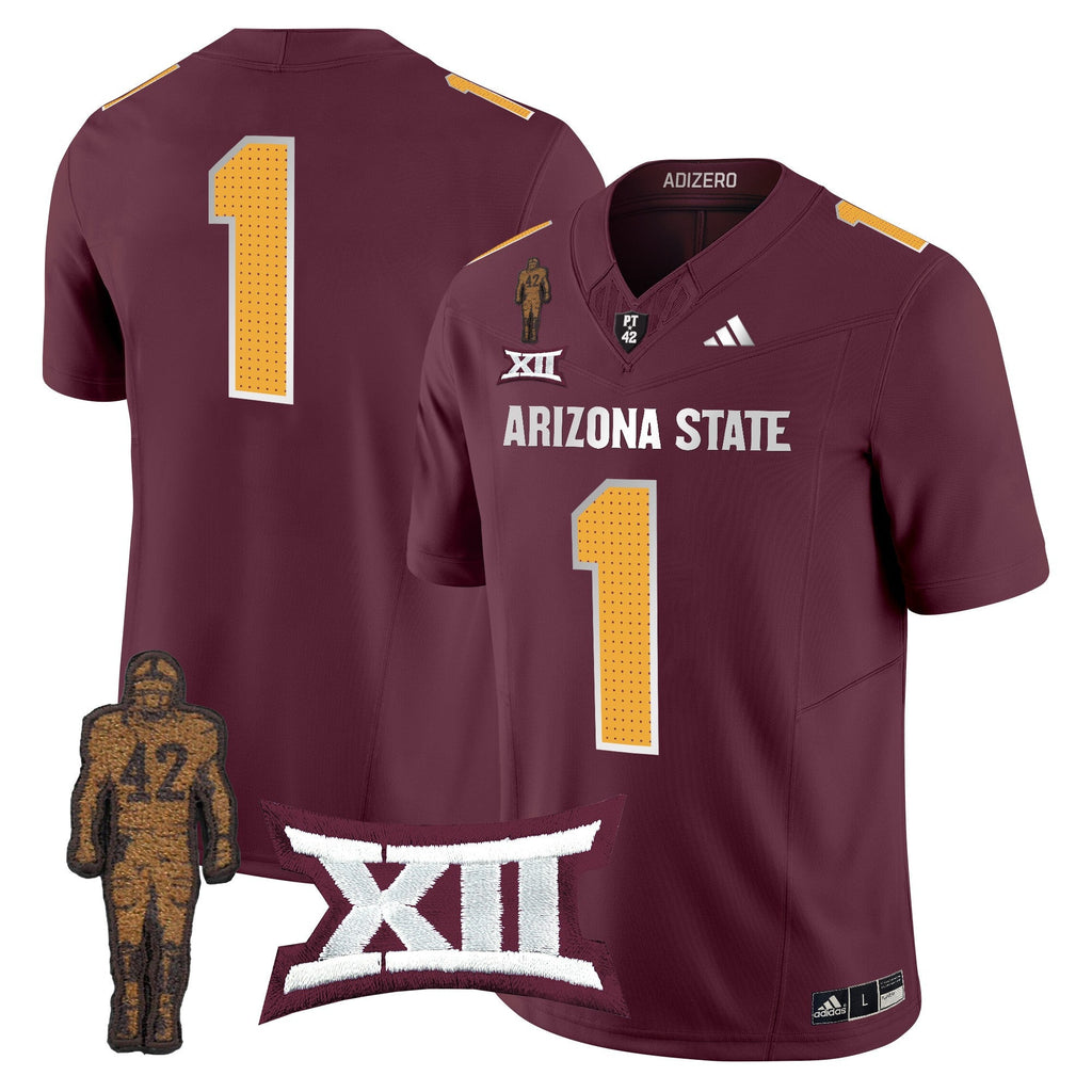Men's Arizona State Sun Devils 2024 Pat Tillman Honoring Patch Vapor Limited Jersey V2 - All Stitched - image 40
