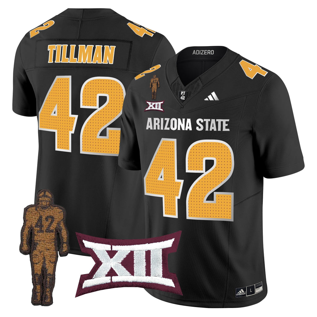 Men's Arizona State Sun Devils 2024 Pat Tillman Honoring Patch Vapor Limited Jersey V2 - All Stitched - image 41