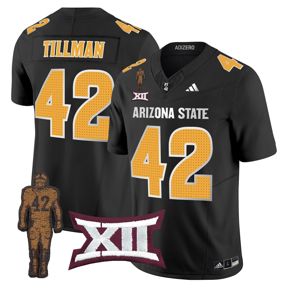 Men's Arizona State Sun Devils 2024 Pat Tillman Honoring Patch Vapor Limited Jersey V2 - All Stitched - image 41