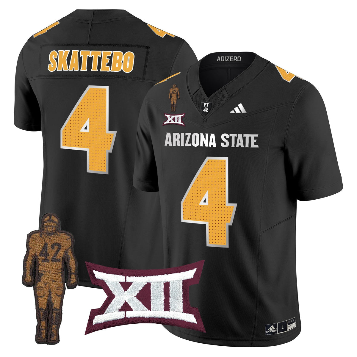 Men's Arizona State Sun Devils 2024 Pat Tillman Honoring Patch Vapor Limited Jersey V2 - All Stitched - image 43