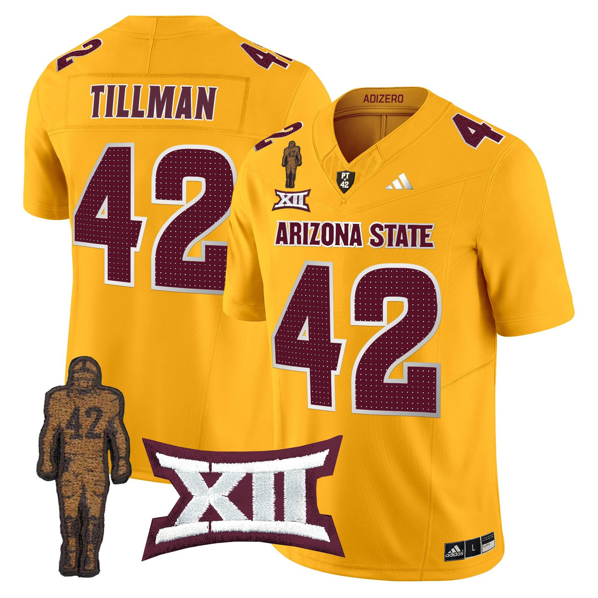 Men's Arizona State Sun Devils 2024 Pat Tillman Honoring Patch Vapor Limited Jersey V2 - All Stitched - image 1