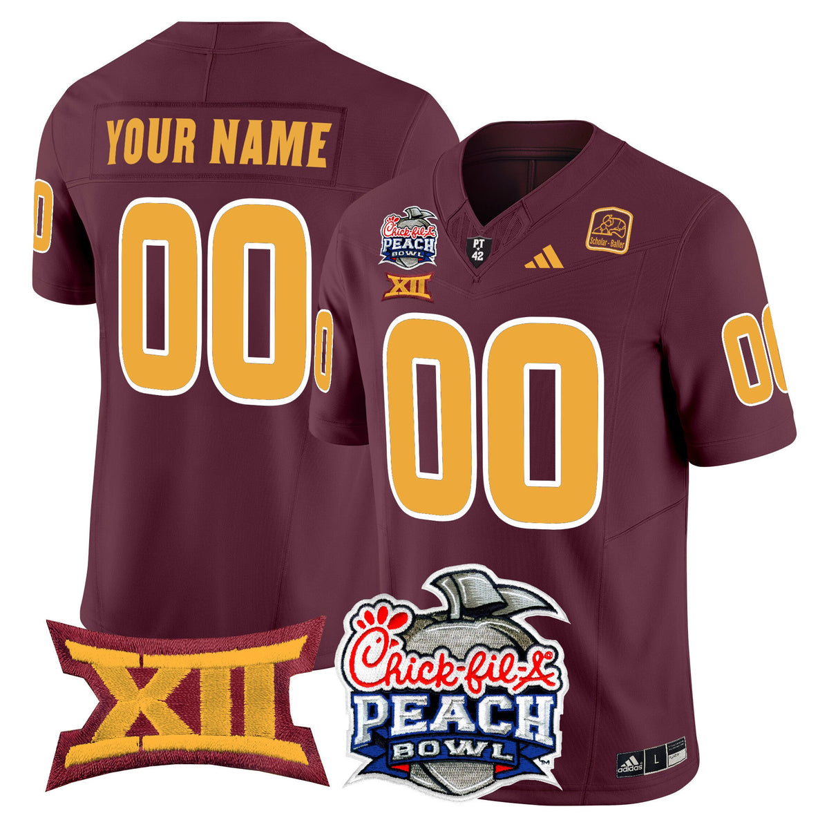 Arizona State Sun Devils 2025 Peach Bowl Vapor Limited Custom Jersey - All Stitched - image 3