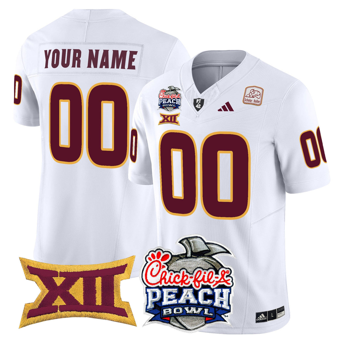 Arizona State Sun Devils 2025 Peach Bowl Vapor Limited Custom Jersey - All Stitched - image 4