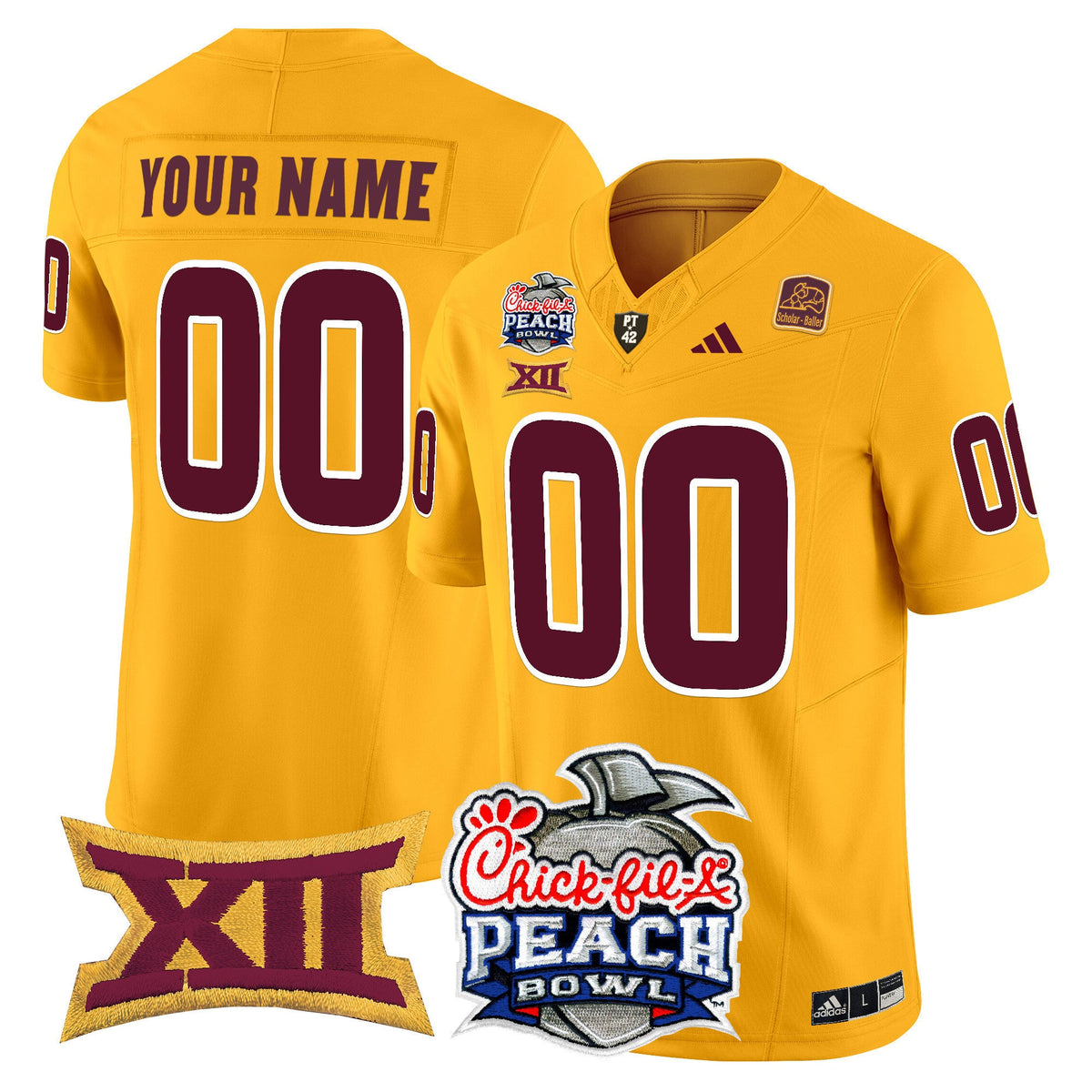 Arizona State Sun Devils 2025 Peach Bowl Vapor Limited Custom Jersey - All Stitched - image 5