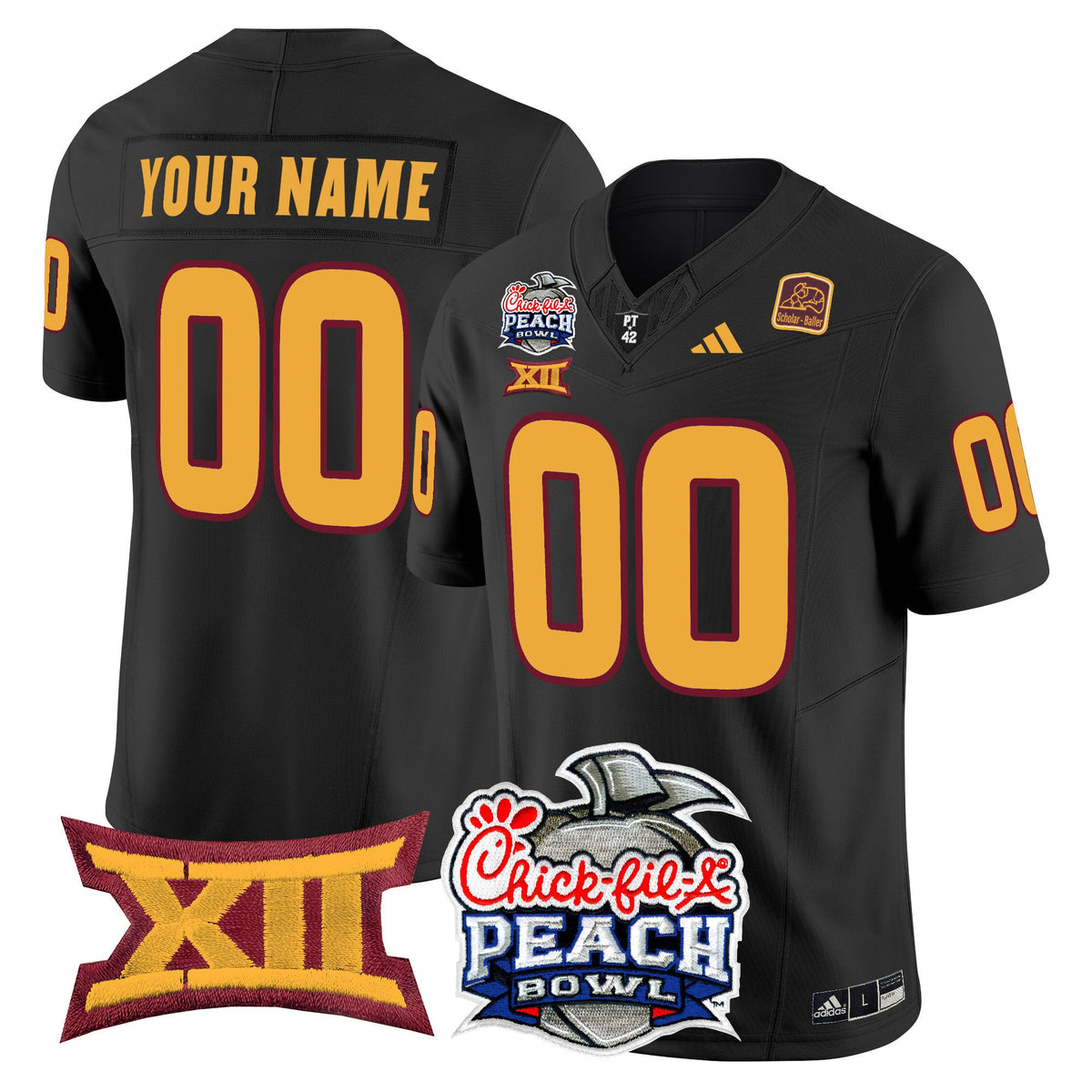 Arizona State Sun Devils 2025 Peach Bowl Vapor Limited Custom Jersey - All Stitched - image 6