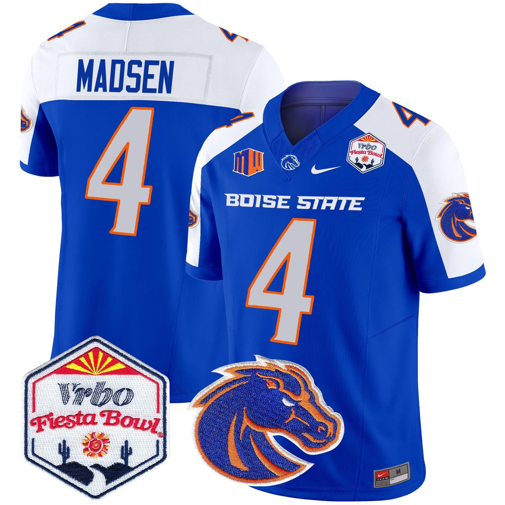 Men's Boise State Broncos 2025 The Fiesta Bowl Patch Vapor Limited Jersey - All Stitched - image 2