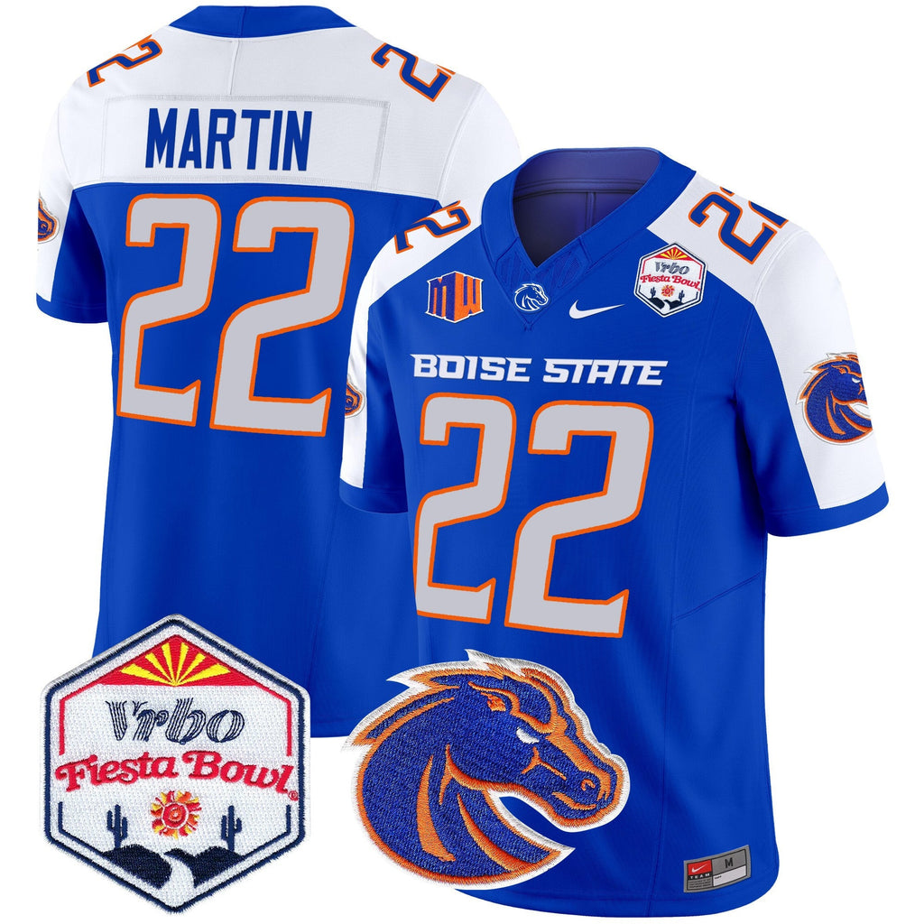 Men's Boise State Broncos 2025 The Fiesta Bowl Patch Vapor Limited Jersey - All Stitched - image 6
