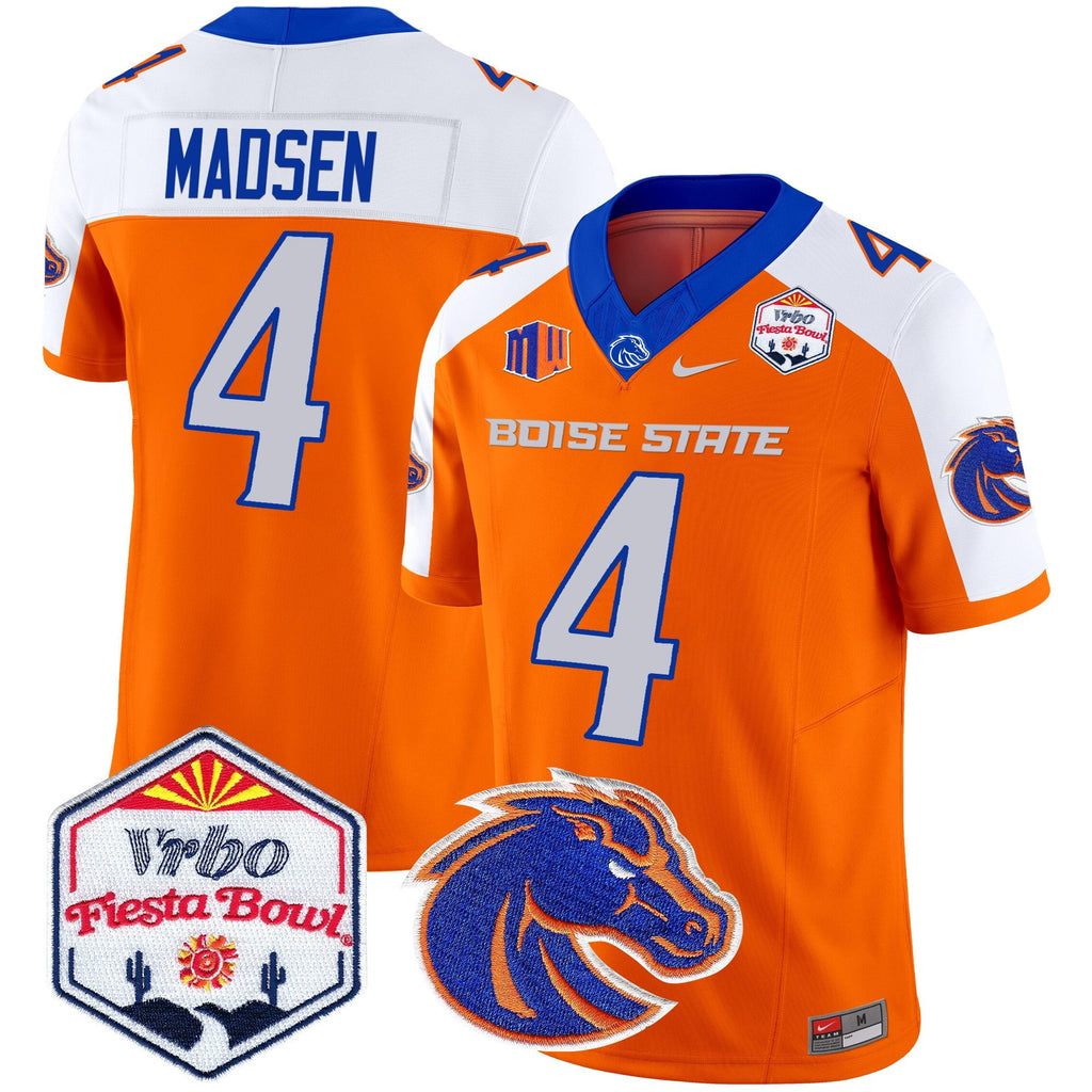 Men's Boise State Broncos 2025 The Fiesta Bowl Patch Vapor Limited Jersey - All Stitched - image 11