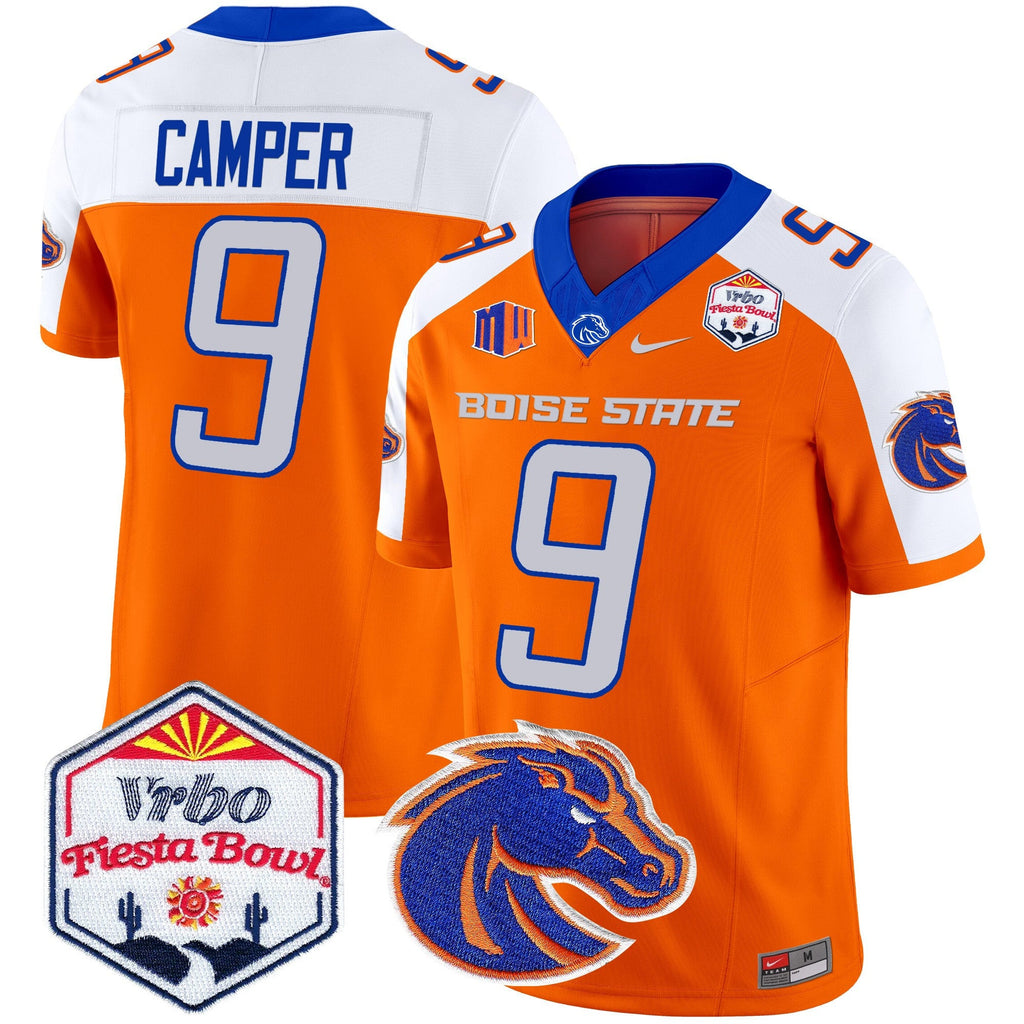 Men's Boise State Broncos 2025 The Fiesta Bowl Patch Vapor Limited Jersey - All Stitched - image 12
