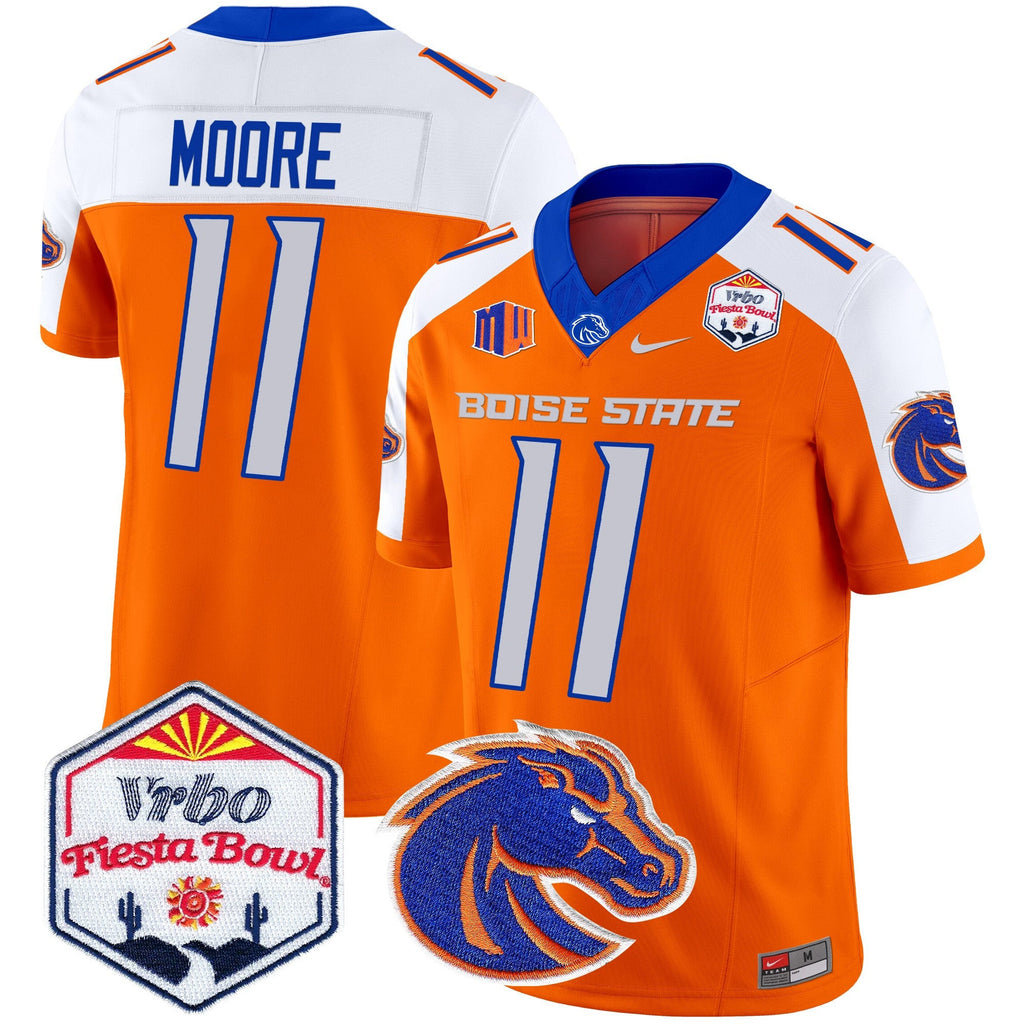 Men's Boise State Broncos 2025 The Fiesta Bowl Patch Vapor Limited Jersey - All Stitched - image 14