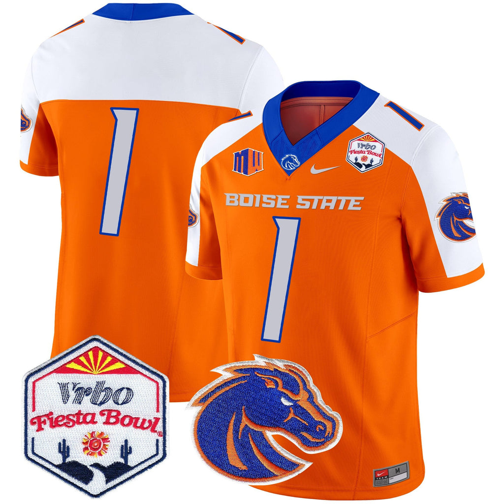 Men's Boise State Broncos 2025 The Fiesta Bowl Patch Vapor Limited Jersey - All Stitched - image 18