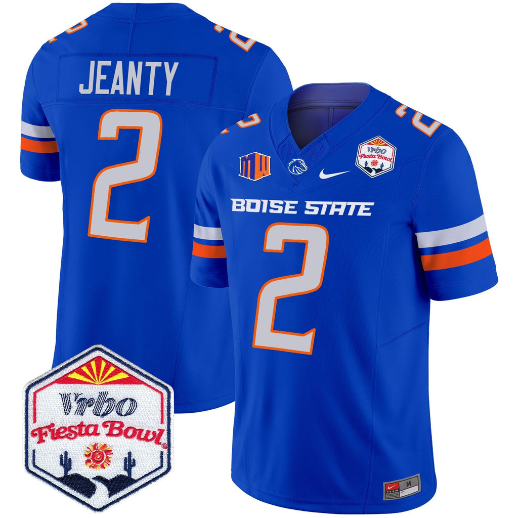 Men's Boise State Broncos 2025 The Fiesta Bowl Patch Vapor Limited Jersey - All Stitched - image 19
