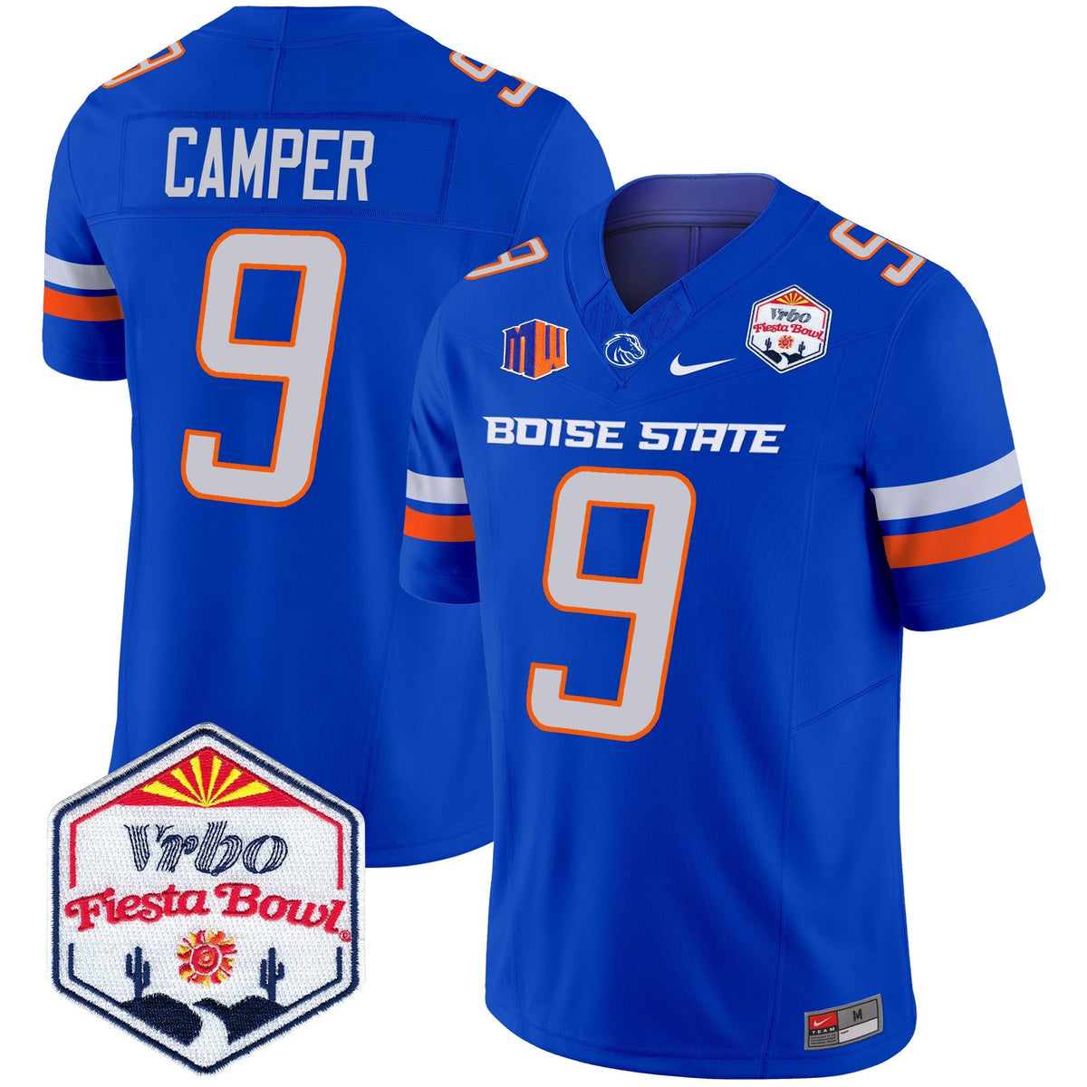 Men's Boise State Broncos 2025 The Fiesta Bowl Patch Vapor Limited Jersey - All Stitched - image 21