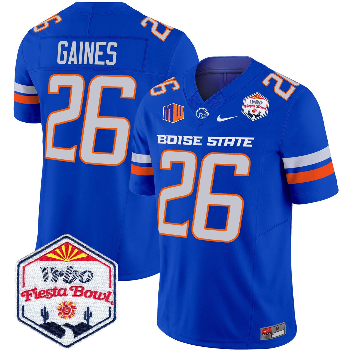 Men's Boise State Broncos 2025 The Fiesta Bowl Patch Vapor Limited Jersey - All Stitched - image 22