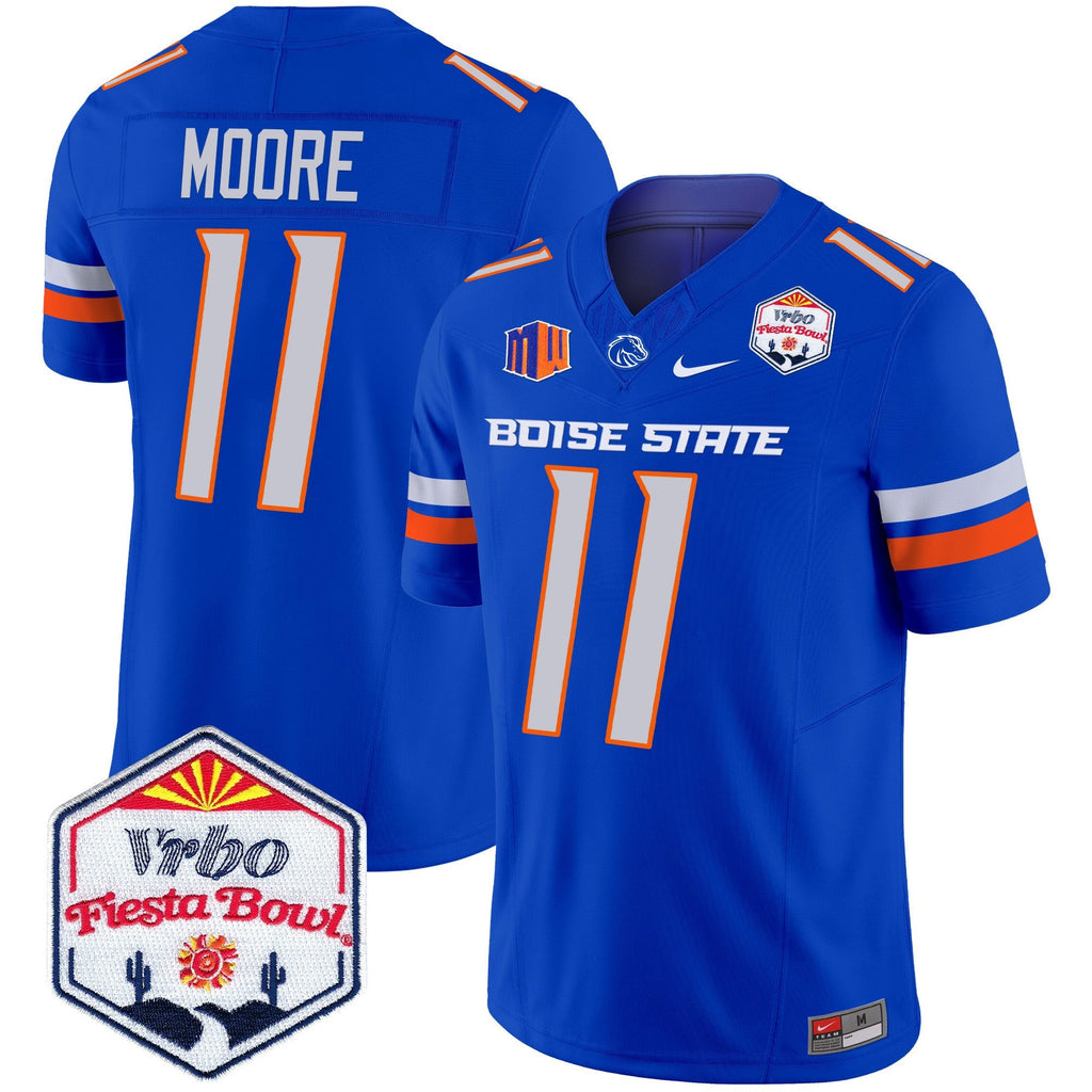 Men's Boise State Broncos 2025 The Fiesta Bowl Patch Vapor Limited Jersey - All Stitched - image 23