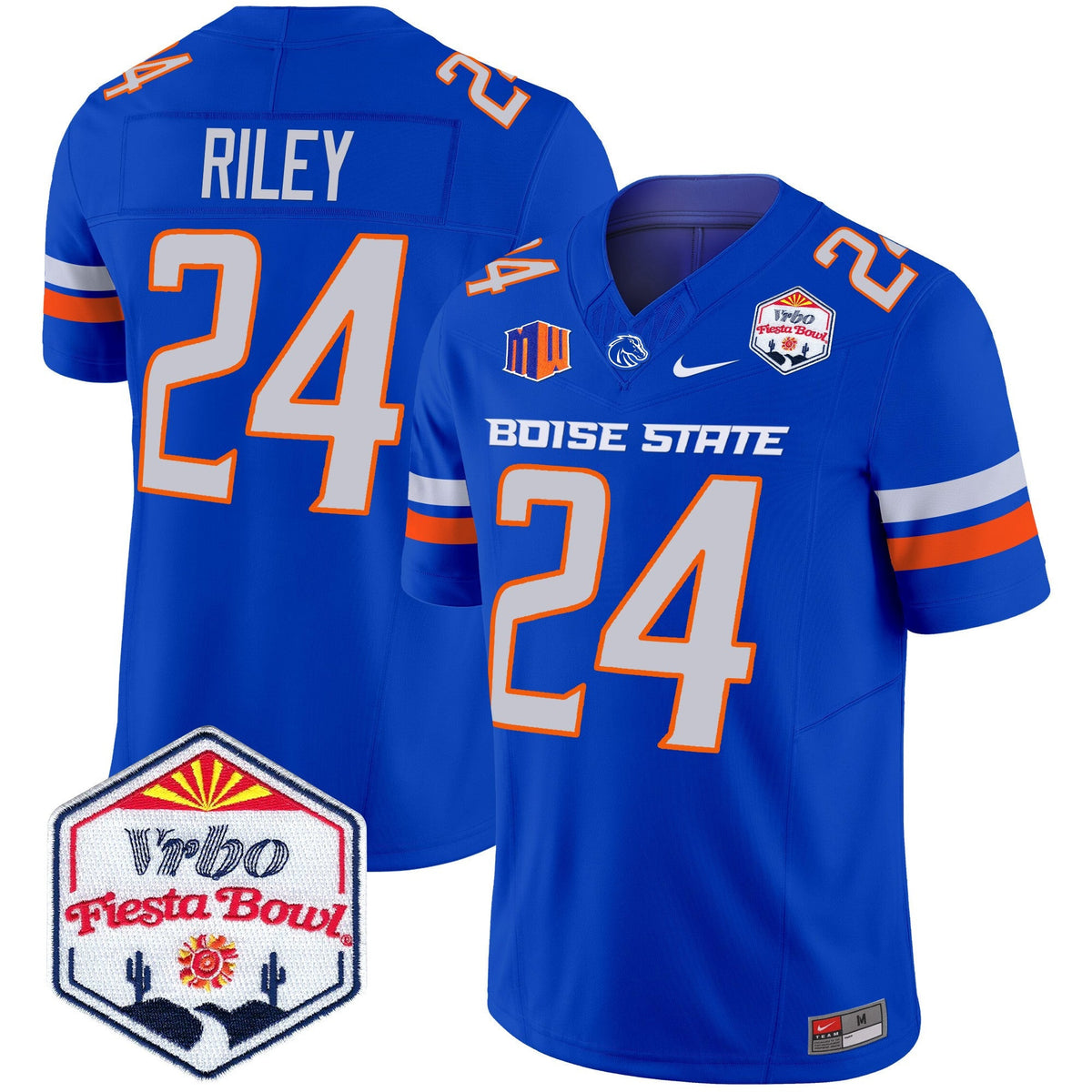 Men's Boise State Broncos 2025 The Fiesta Bowl Patch Vapor Limited Jersey - All Stitched - image 25