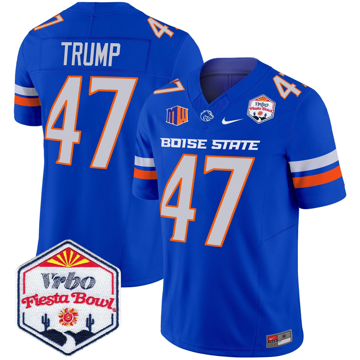 Men's Boise State Broncos 2025 The Fiesta Bowl Patch Vapor Limited Jersey - All Stitched - image 26