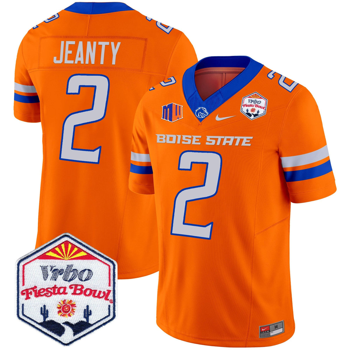 Men's Boise State Broncos 2025 The Fiesta Bowl Patch Vapor Limited Jersey - All Stitched - image 28