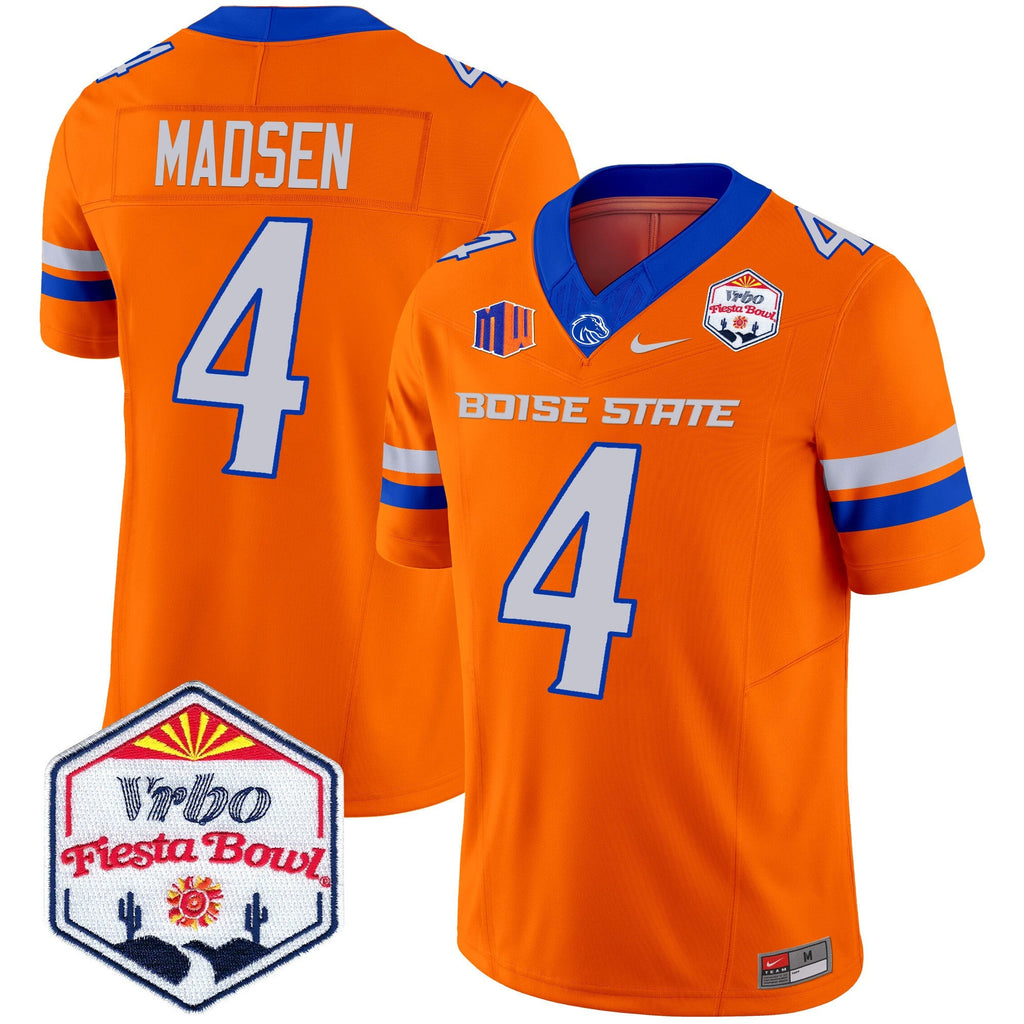 Men's Boise State Broncos 2025 The Fiesta Bowl Patch Vapor Limited Jersey - All Stitched - image 29