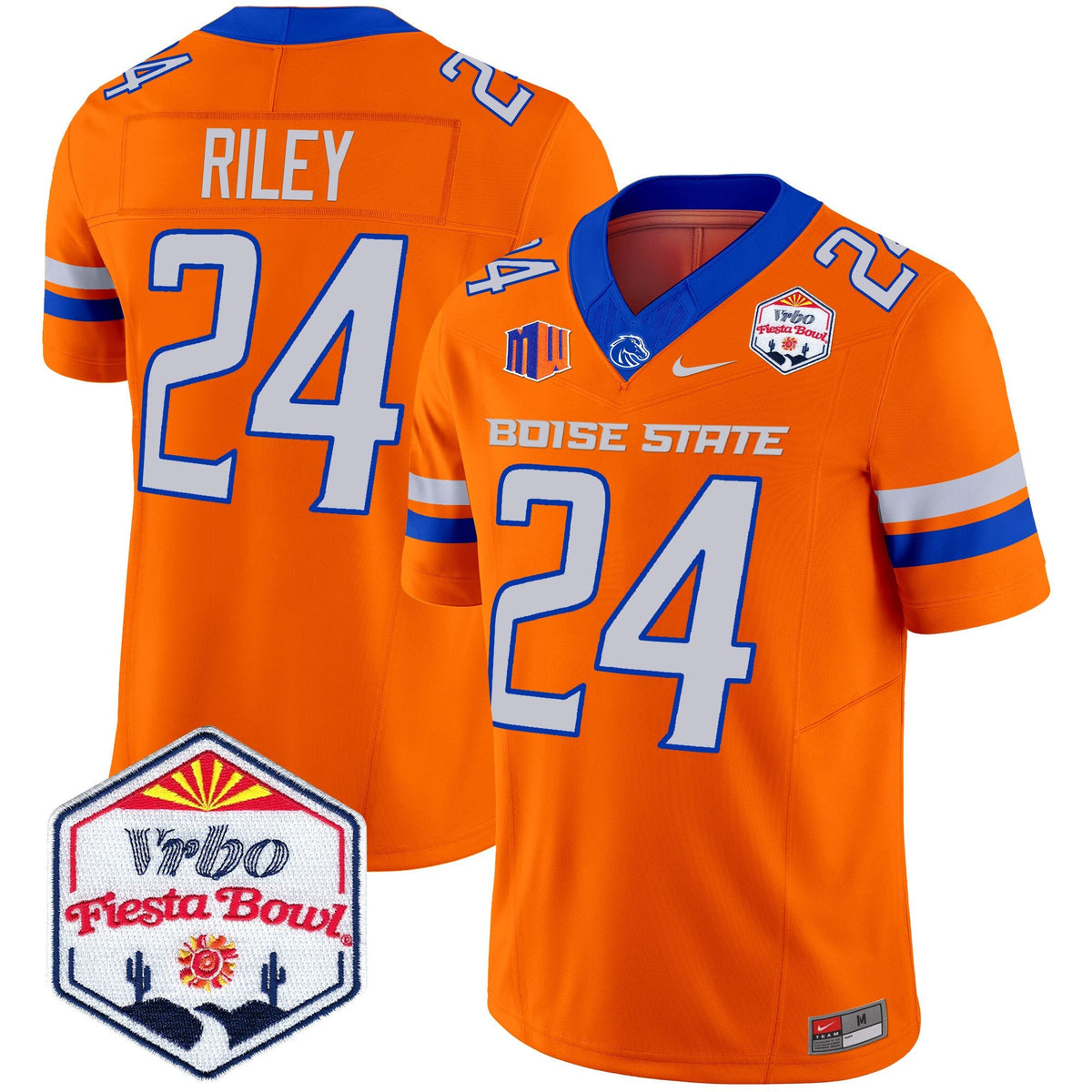 Men's Boise State Broncos 2025 The Fiesta Bowl Patch Vapor Limited Jersey - All Stitched - image 34