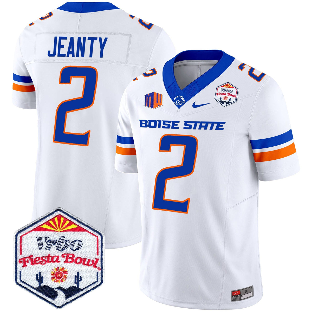 Men's Boise State Broncos 2025 The Fiesta Bowl Patch Vapor Limited Jersey - All Stitched - image 37