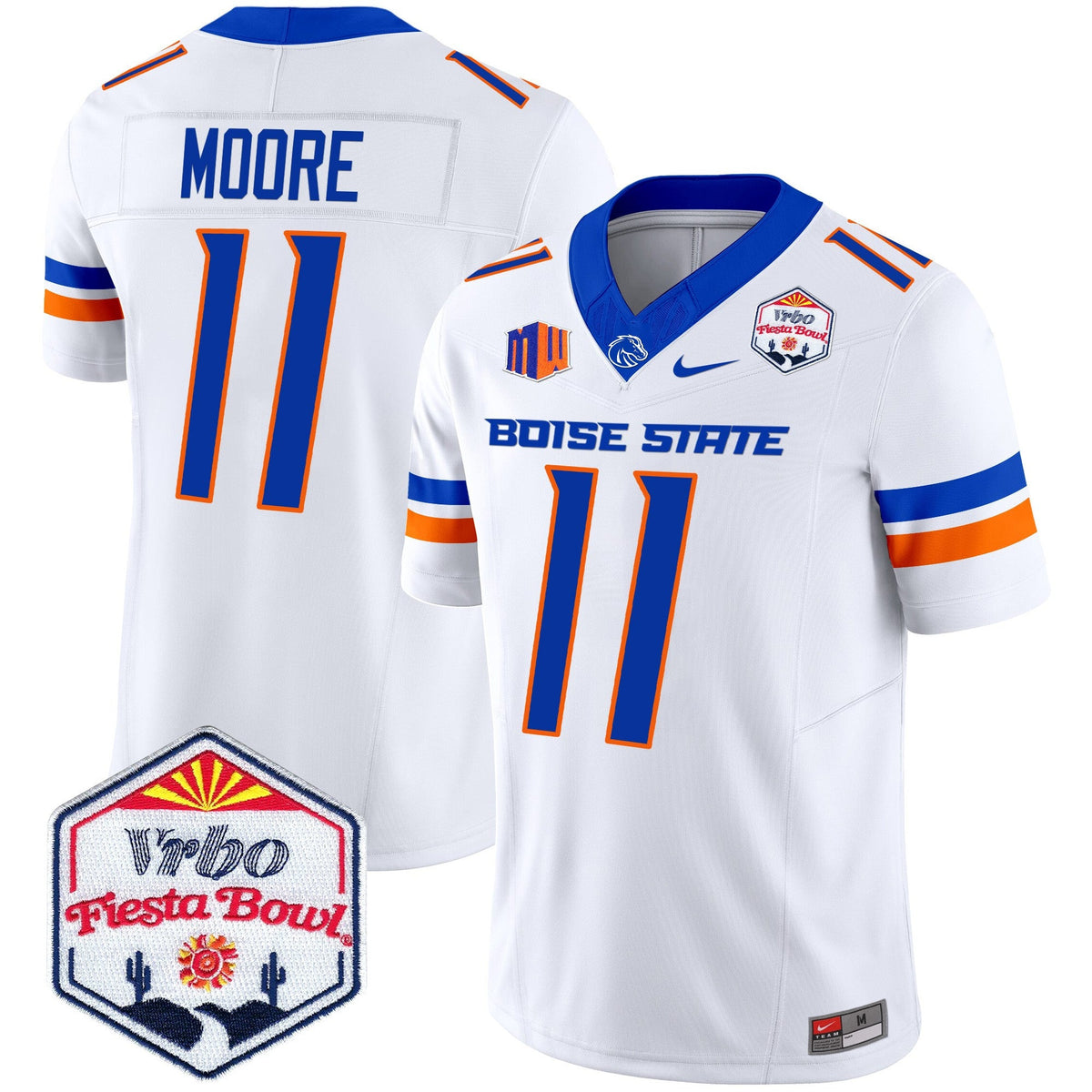 Men's Boise State Broncos 2025 The Fiesta Bowl Patch Vapor Limited Jersey - All Stitched - image 41