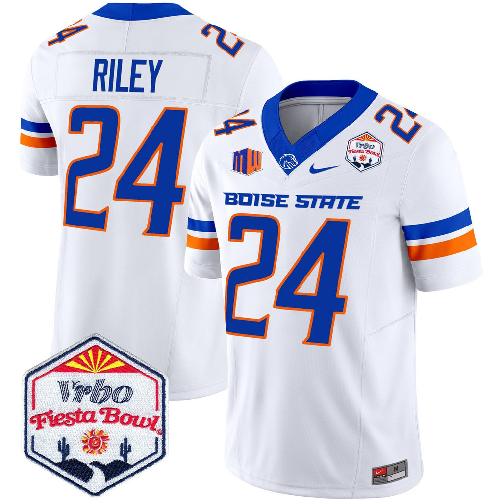 Men's Boise State Broncos 2025 The Fiesta Bowl Patch Vapor Limited Jersey - All Stitched - image 43