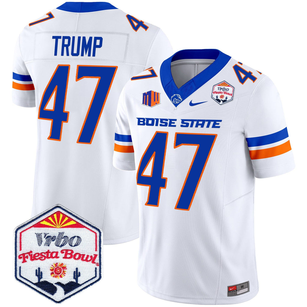 Men's Boise State Broncos 2025 The Fiesta Bowl Patch Vapor Limited Jersey - All Stitched - image 44