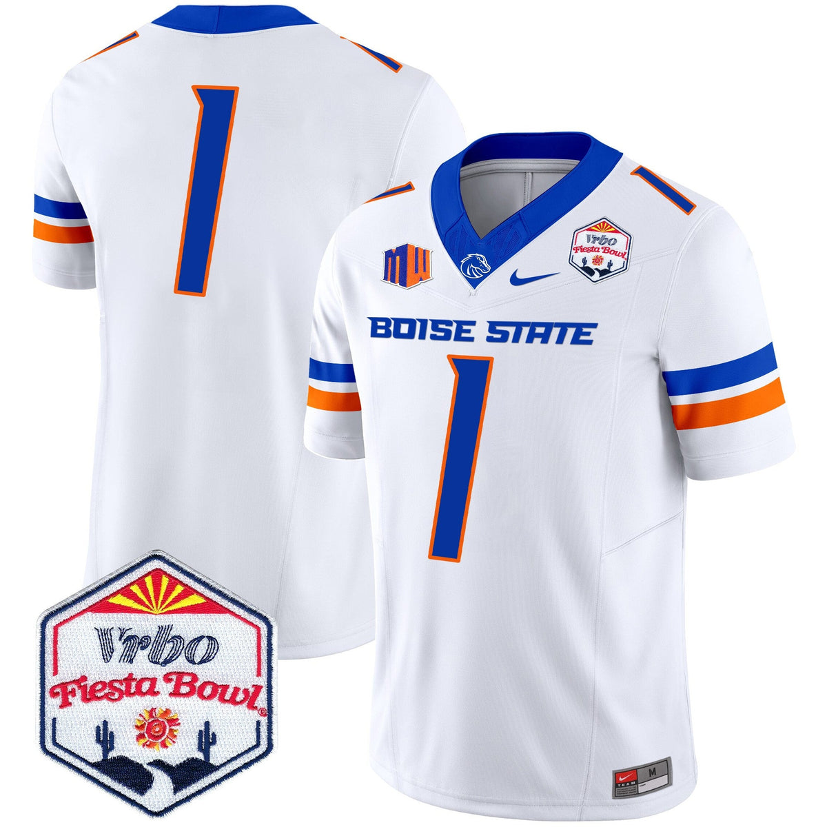 Men's Boise State Broncos 2025 The Fiesta Bowl Patch Vapor Limited Jersey - All Stitched - image 45