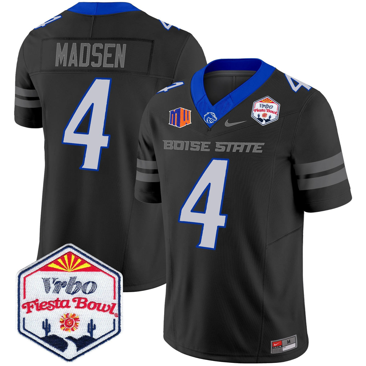 Men's Boise State Broncos 2025 The Fiesta Bowl Patch Vapor Limited Jersey - All Stitched - image 47