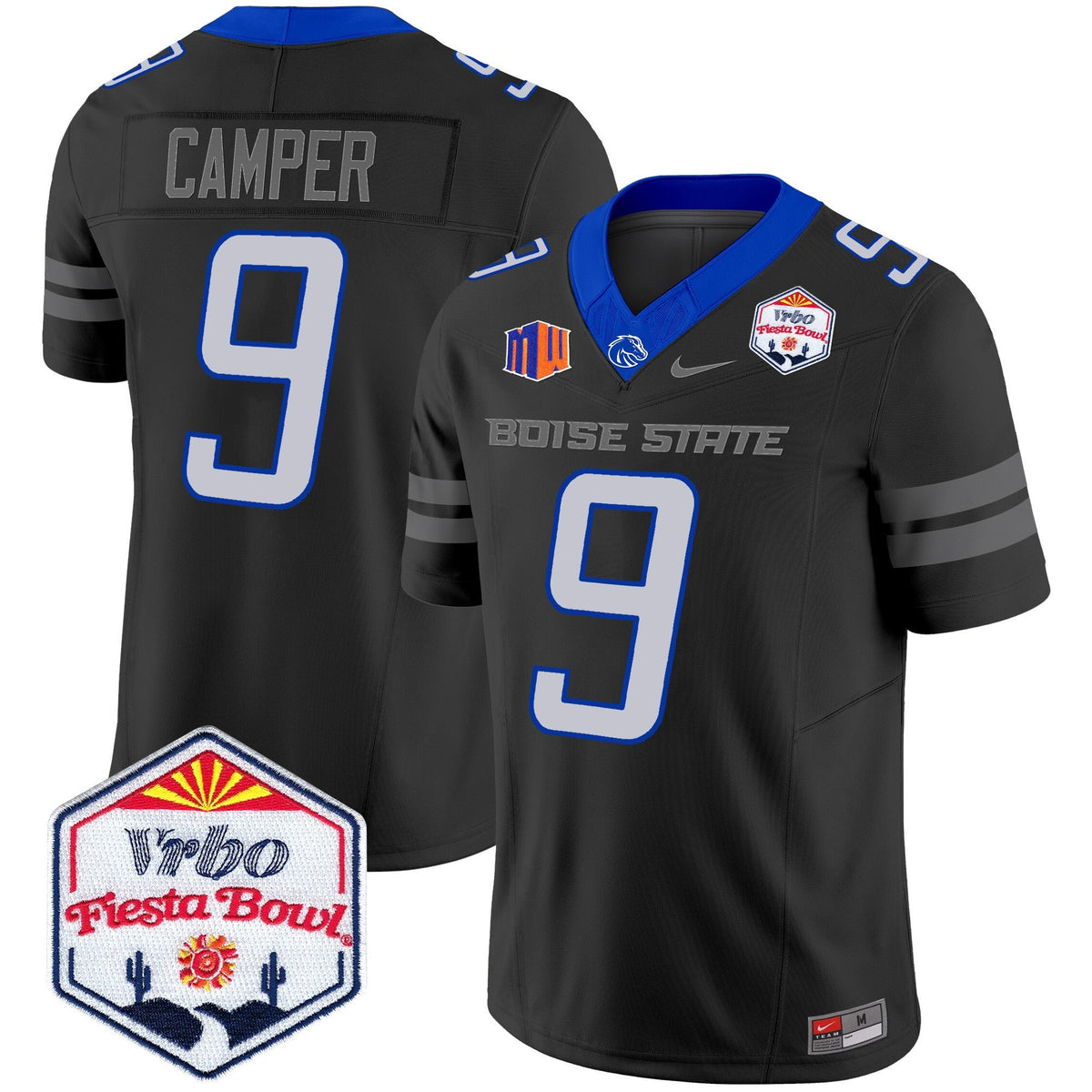 Men's Boise State Broncos 2025 The Fiesta Bowl Patch Vapor Limited Jersey - All Stitched - image 48
