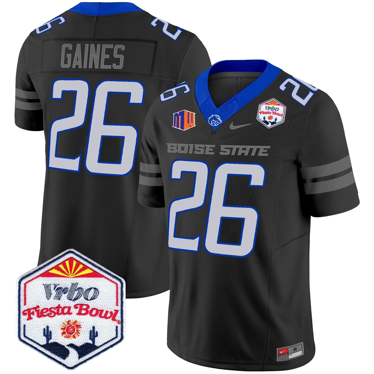 Men's Boise State Broncos 2025 The Fiesta Bowl Patch Vapor Limited Jersey - All Stitched - image 49