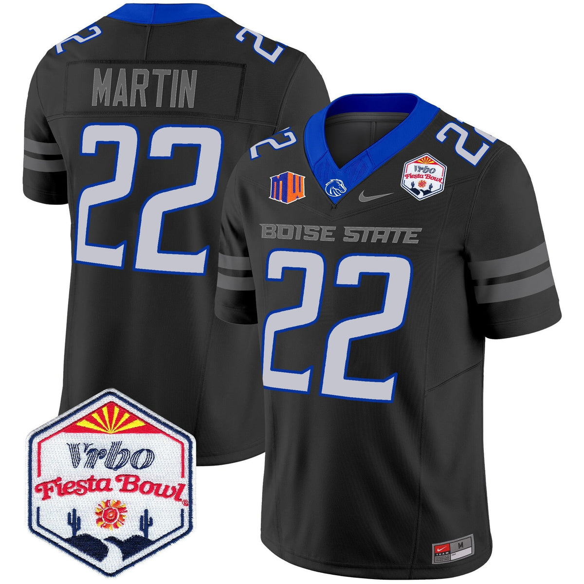 Men's Boise State Broncos 2025 The Fiesta Bowl Patch Vapor Limited Jersey - All Stitched - image 51