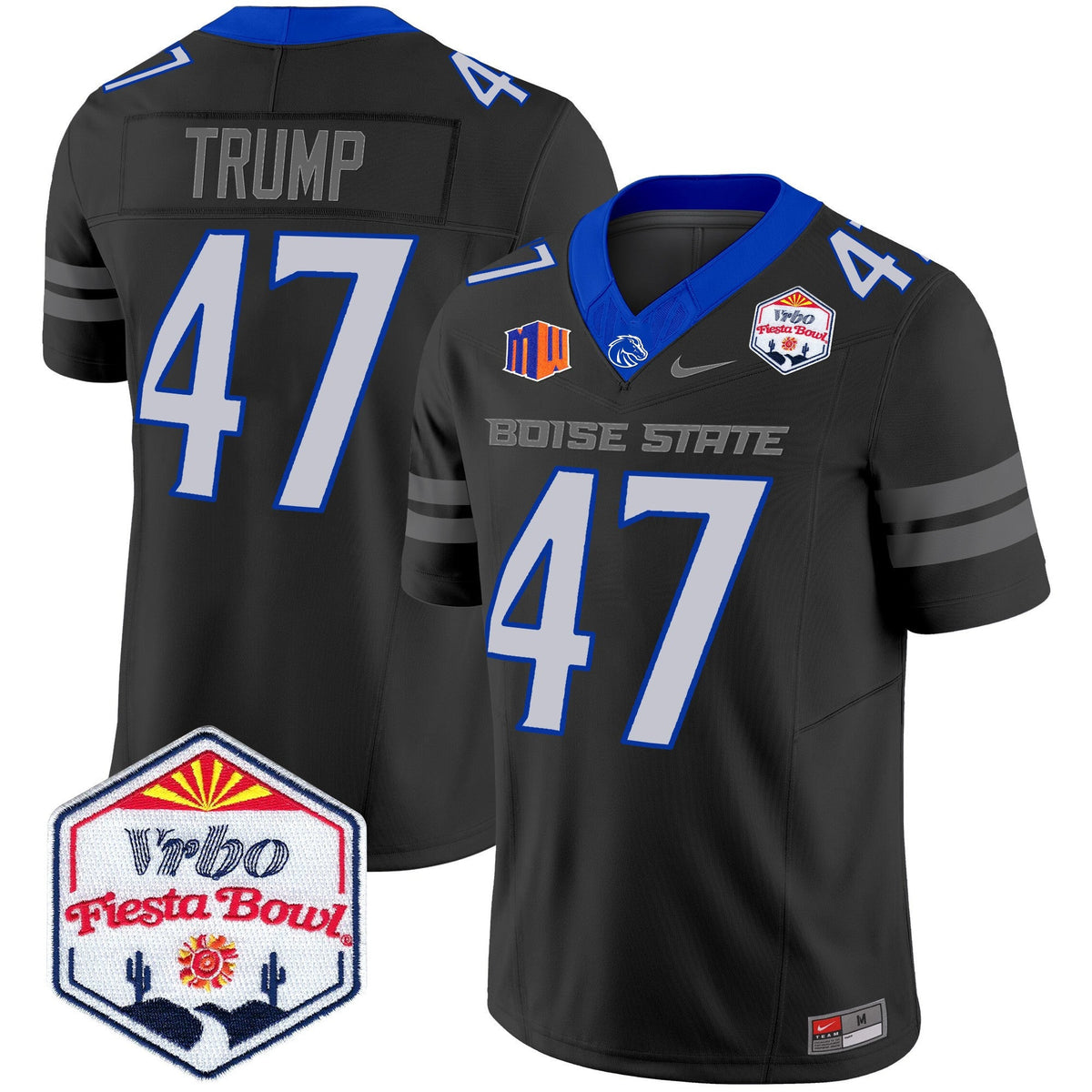 Men's Boise State Broncos 2025 The Fiesta Bowl Patch Vapor Limited Jersey - All Stitched - image 53