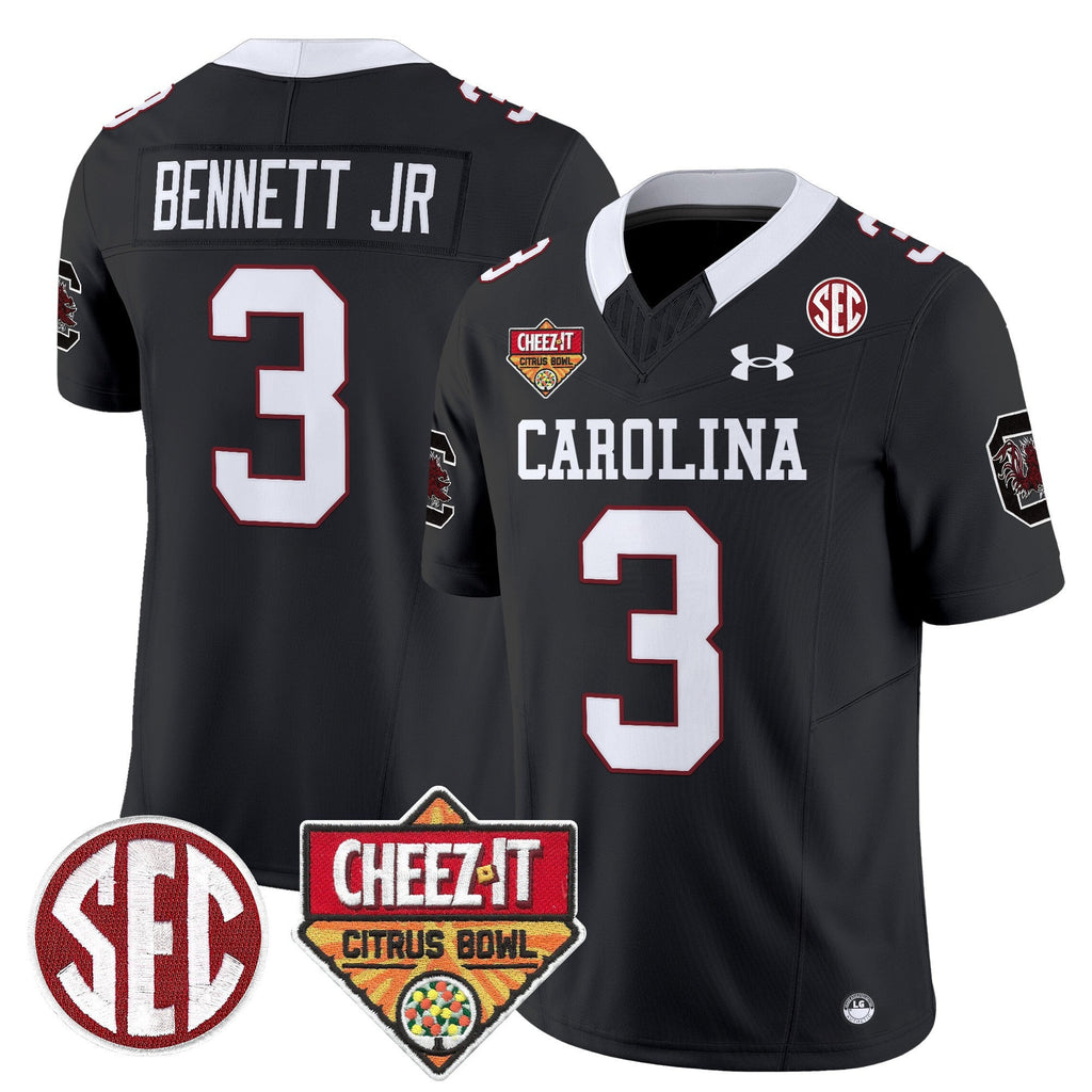 Men's South Carolina Gamecocks 1980 Throwback Cheez-It Citrus Bowl Patch Vapor Limited Jersey - All Stitched - image 12