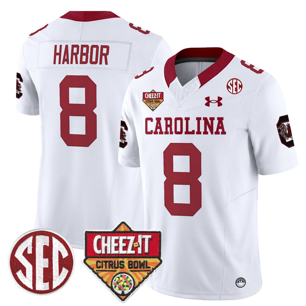 Men's South Carolina Gamecocks 1980 Throwback Cheez-It Citrus Bowl Patch Vapor Limited Jersey - All Stitched - image 21