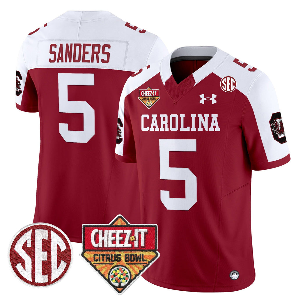 Men's South Carolina Gamecocks 1980 Throwback Cheez-It Citrus Bowl Patch Vapor Limited Jersey - All Stitched - image 27