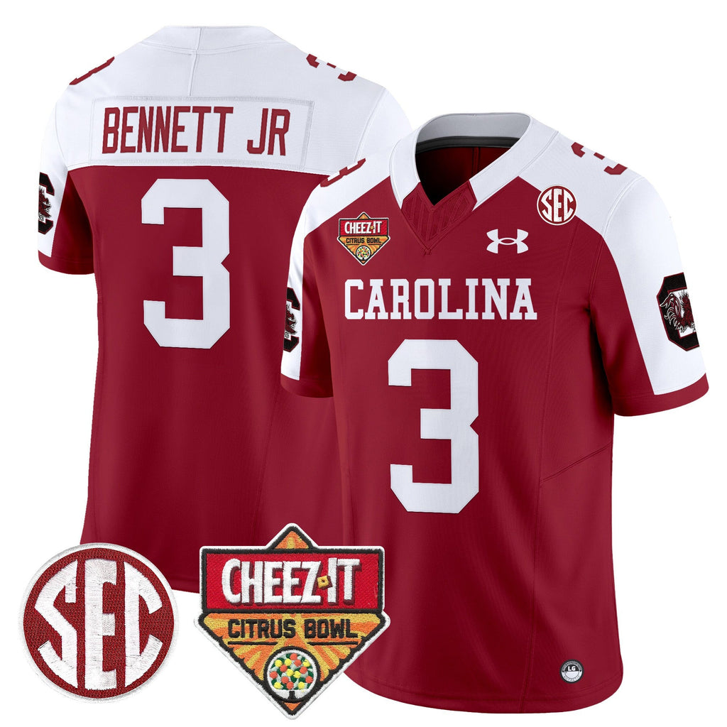 Men's South Carolina Gamecocks 1980 Throwback Cheez-It Citrus Bowl Patch Vapor Limited Jersey - All Stitched - image 28