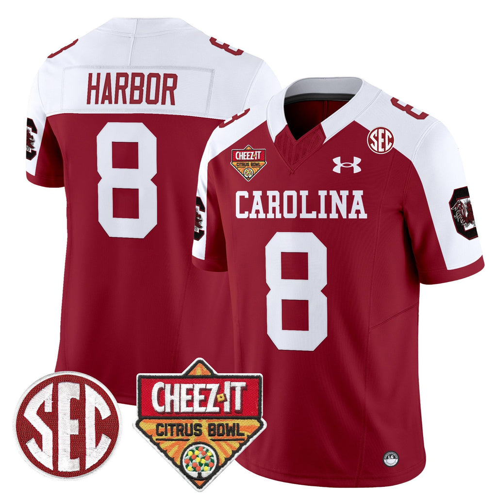 Men's South Carolina Gamecocks 1980 Throwback Cheez-It Citrus Bowl Patch Vapor Limited Jersey - All Stitched - image 29